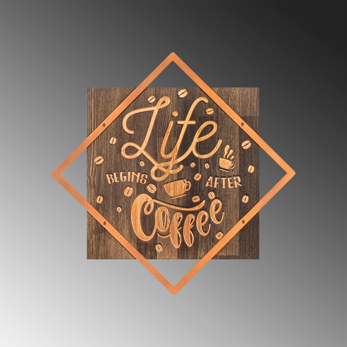 Wallity Life Begins After Coffee - Cobre Wallity Life Begins After Coffee - Cobre